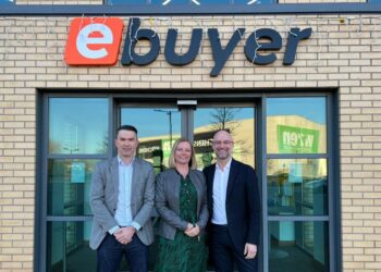 Rich Marsden, Alison Rose and Mark Reed, ebuyer