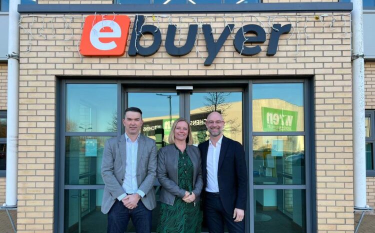 Rich Marsden, Alison Rose and Mark Reed, ebuyer