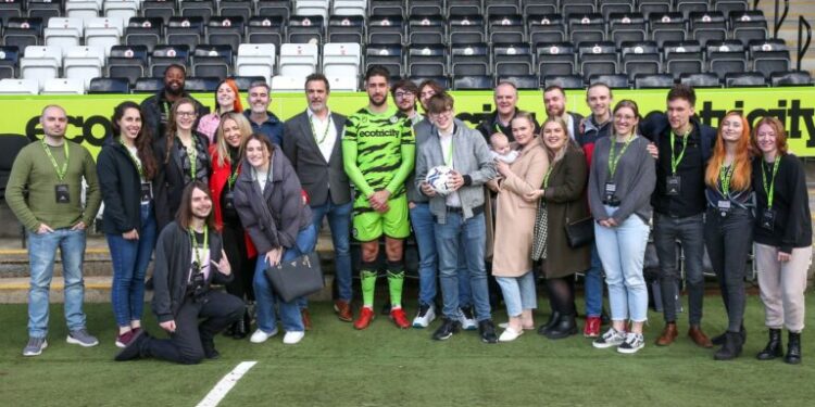 Sumillion team with Forest Green Rovers