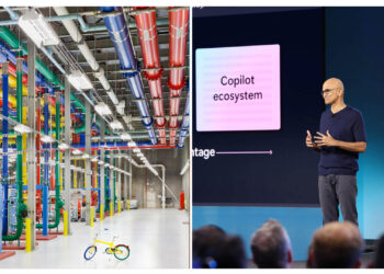 Google Microsoft montage