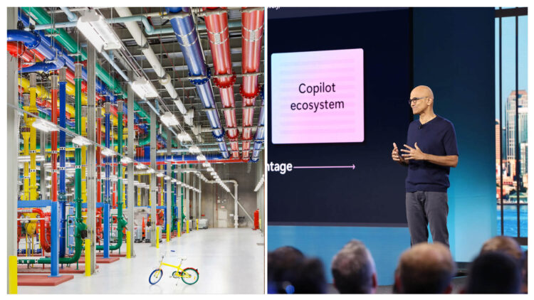 Google Microsoft montage