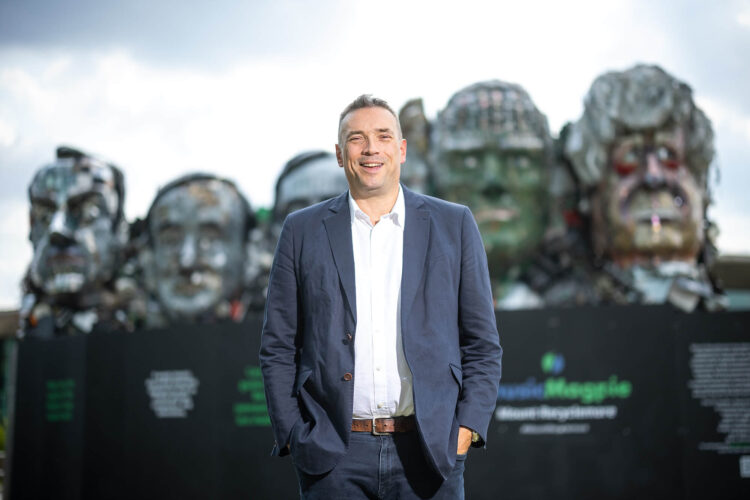 Steve Oliver, CEO of MusicMagpie, at Mount Recyclemore, Stockport