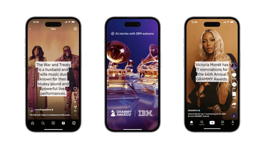 AI Stories with watsonx for GRAMMYs