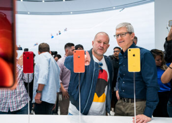 Jony Ive with Tim Cook