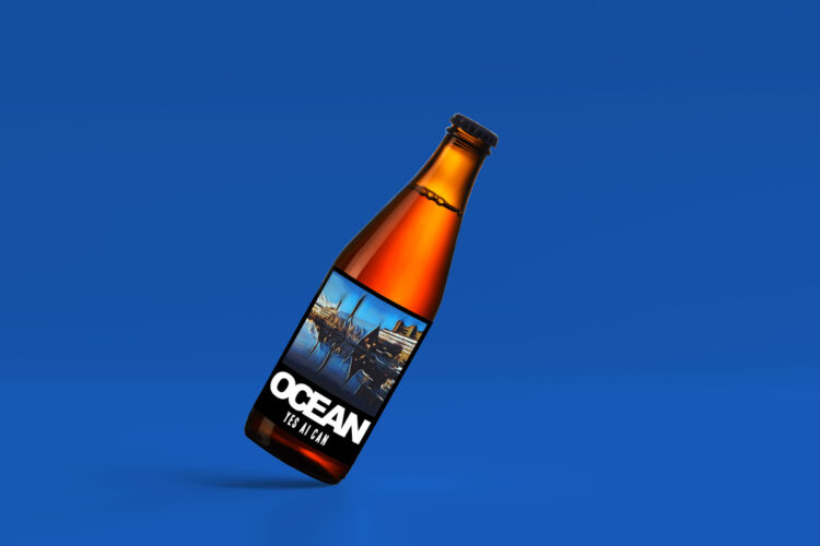 Ocean Blue beer from Ocean Beer