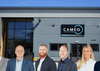 Cameo's new top team. From L to R: Gareth Tunicliffe, Paul Worthington, Luke Horton-Walker, Rob Darby, Katie Hall, Mark Duckmanton