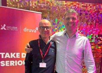 Ian Parslow, Druva (left) Rob Tomlin, Exclusive Networks (right)