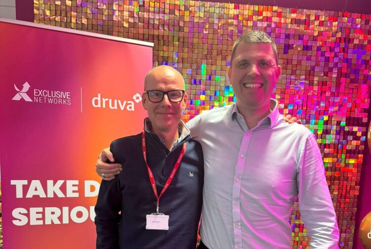 Ian Parslow, Druva (left) Rob Tomlin, Exclusive Networks (right)