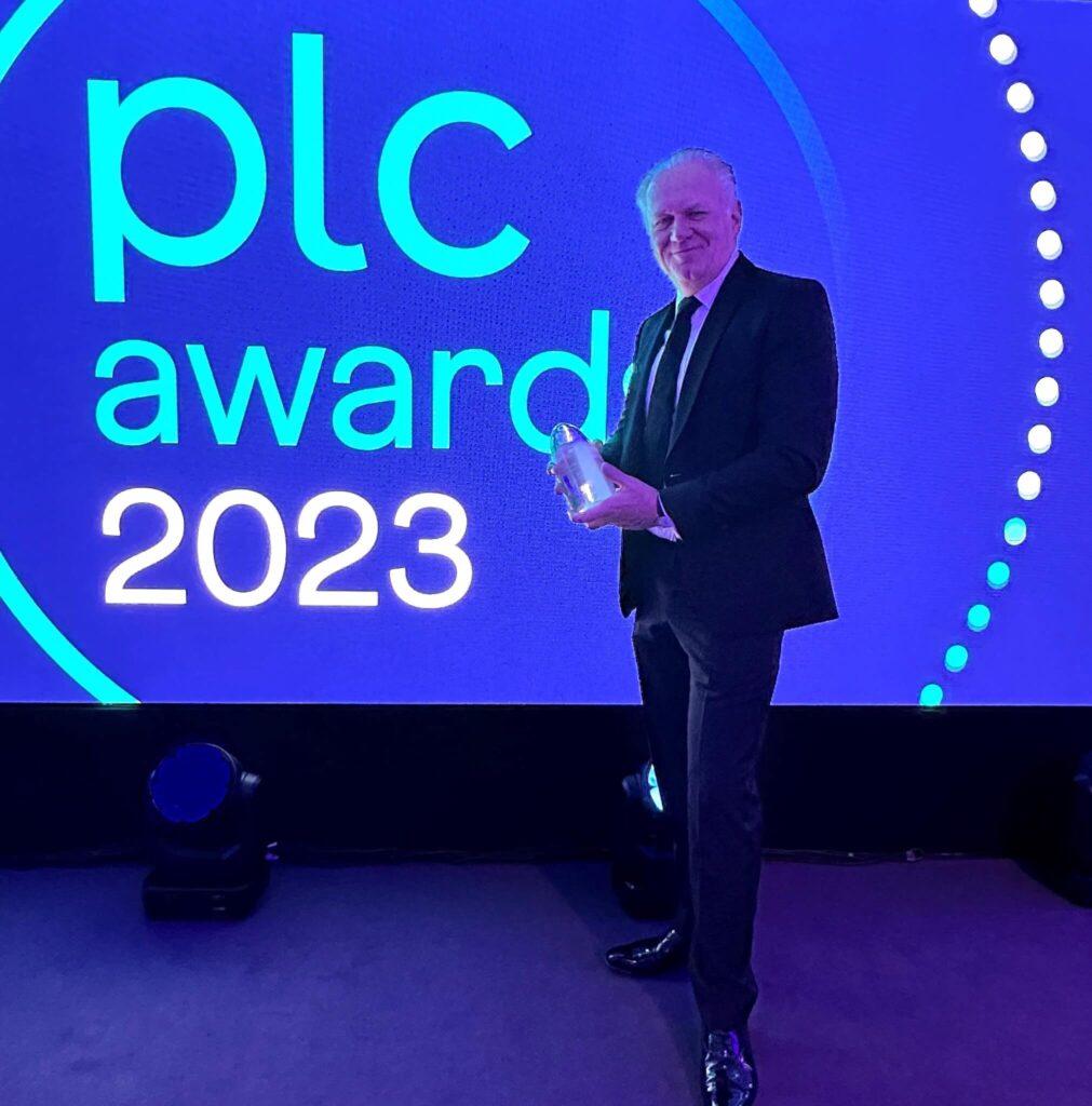 Mike Norris at the 2024 plc awards