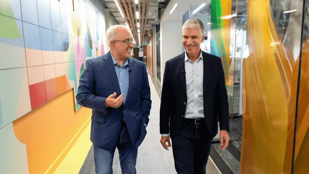 Antonio Neri, HPE and Rami Rahim, Juniper