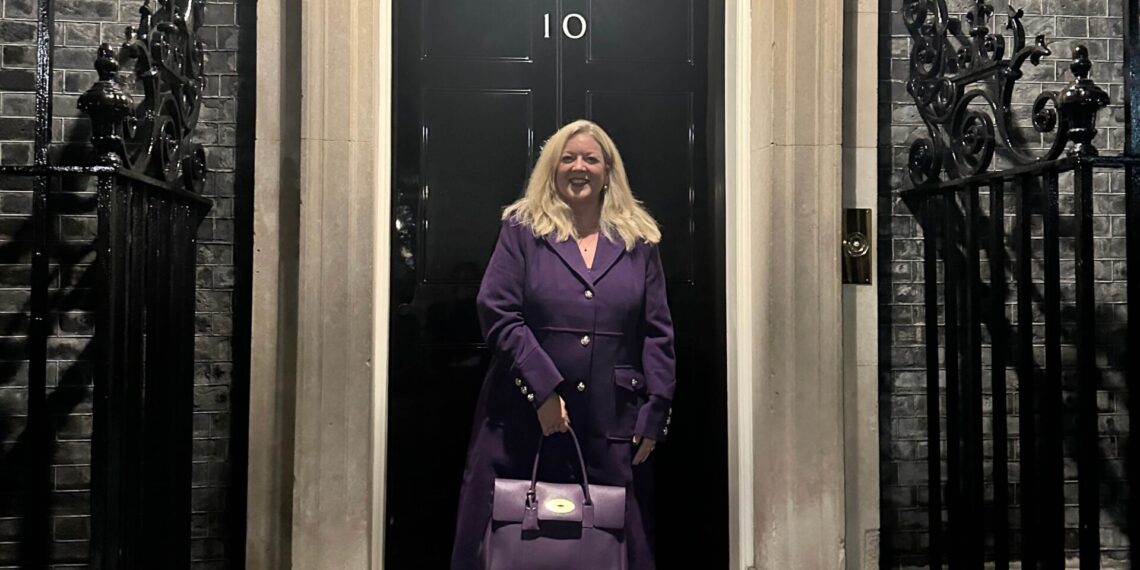 Hollie Whittles, Purple Frog at Downing Street