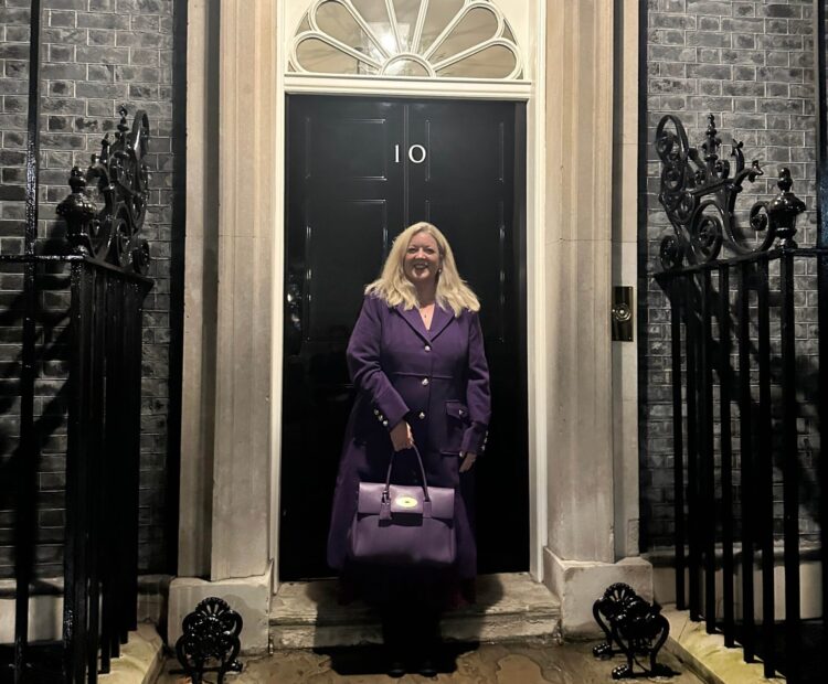Holly Whittles, Purple Frog at Downing Street