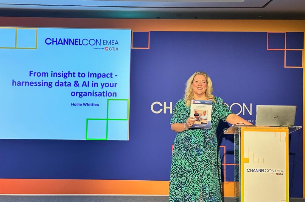 Holly Whittles with GTIA AI handbook