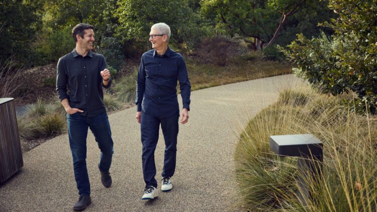 Apple's John Ternus with Tim Cook