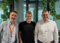 Georgy Bouchkov, Lead West Europe Region, TBS Group, Tim Gaynor, CEO Ideal, and Ivan Zhitiyanov, CEO, TBS Group
