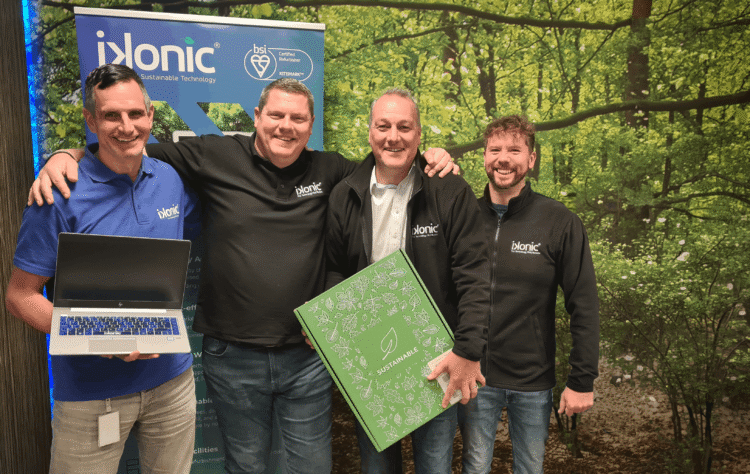 Chris Gough, BSI, Simon Thomas, Channel Partner Manager & Group ESG Lead at Ikonic, Mark Kay, BSI and Matt Trinder, Head of Marketing, Ikonic